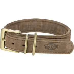 Obojek PURE kožený, hnědáL: 47-54 cm/ 40 mm